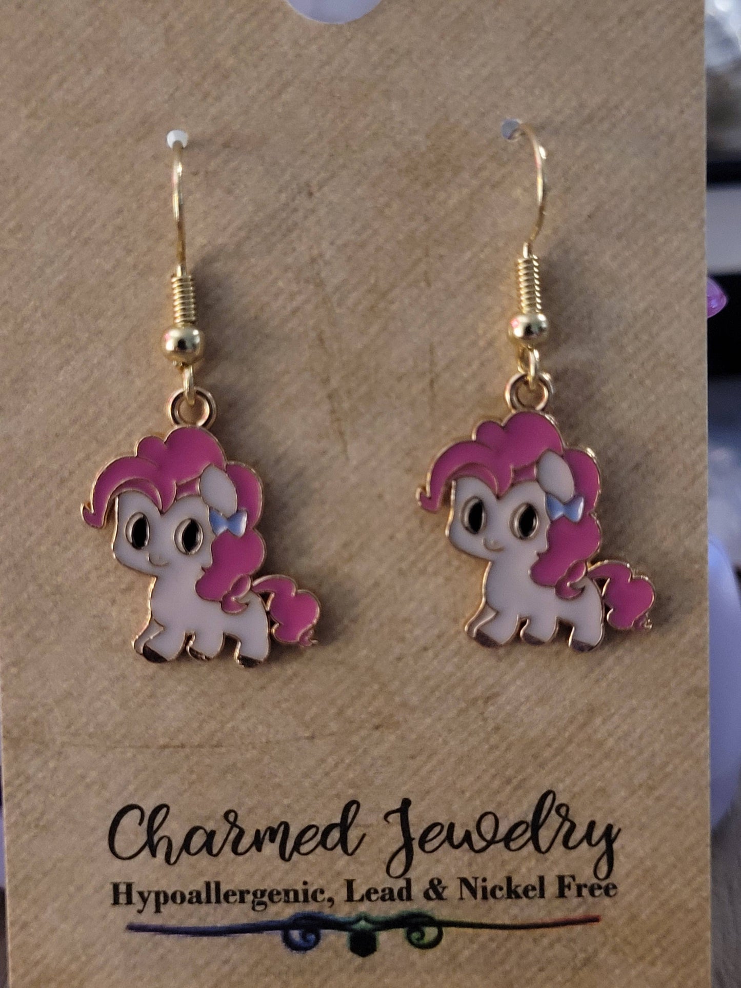 My little pony inspired Earrings, Necklaces, & Zipper Pulls