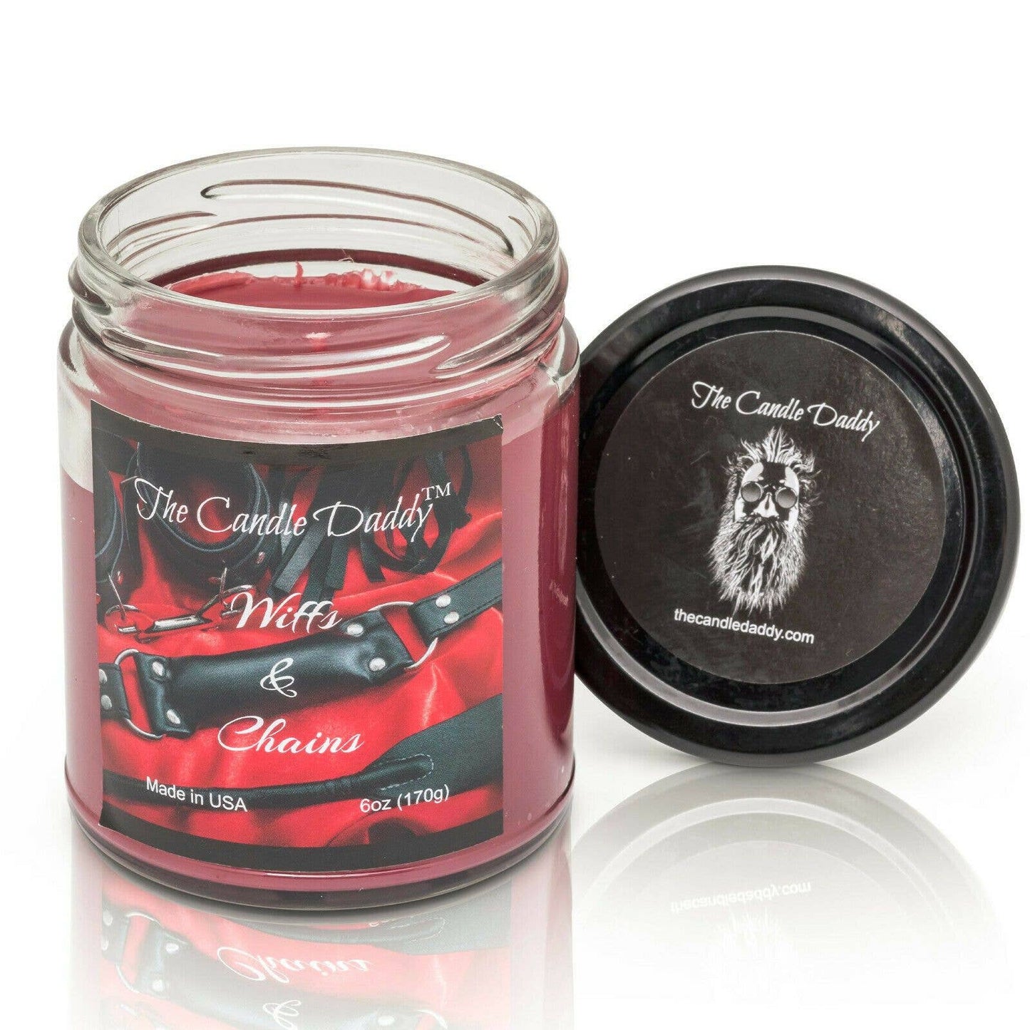 Wiffs & Chains Leather Candle BDSM Sexy Hot