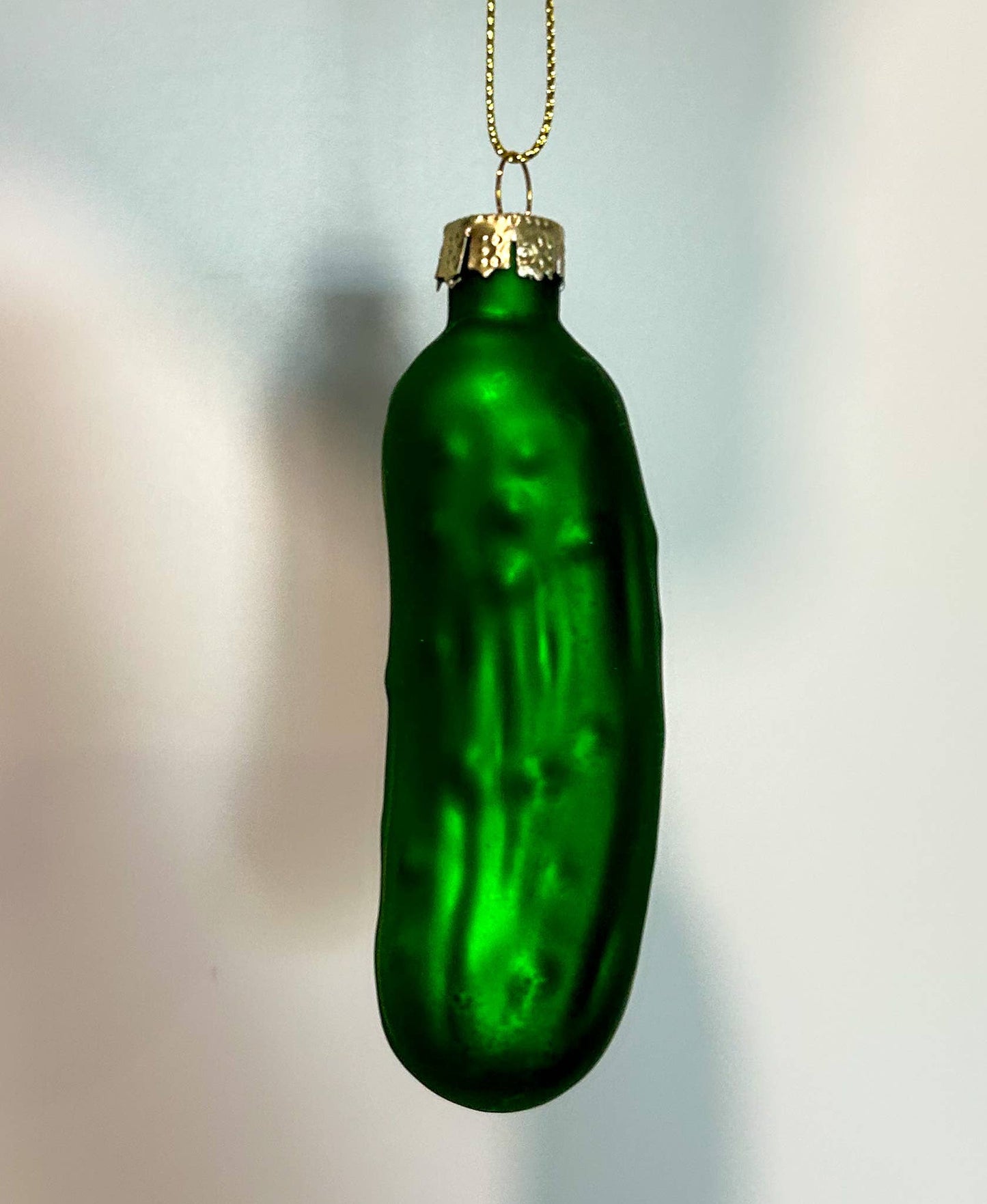 Glass Pickle Christmas Ornament