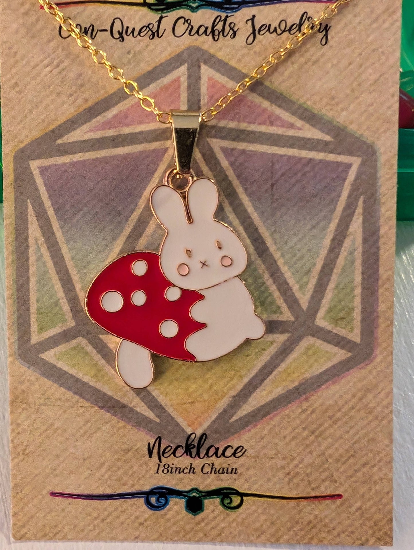 Mushroom & Toadstool Earrings, Necklaces & Zipper Pulls