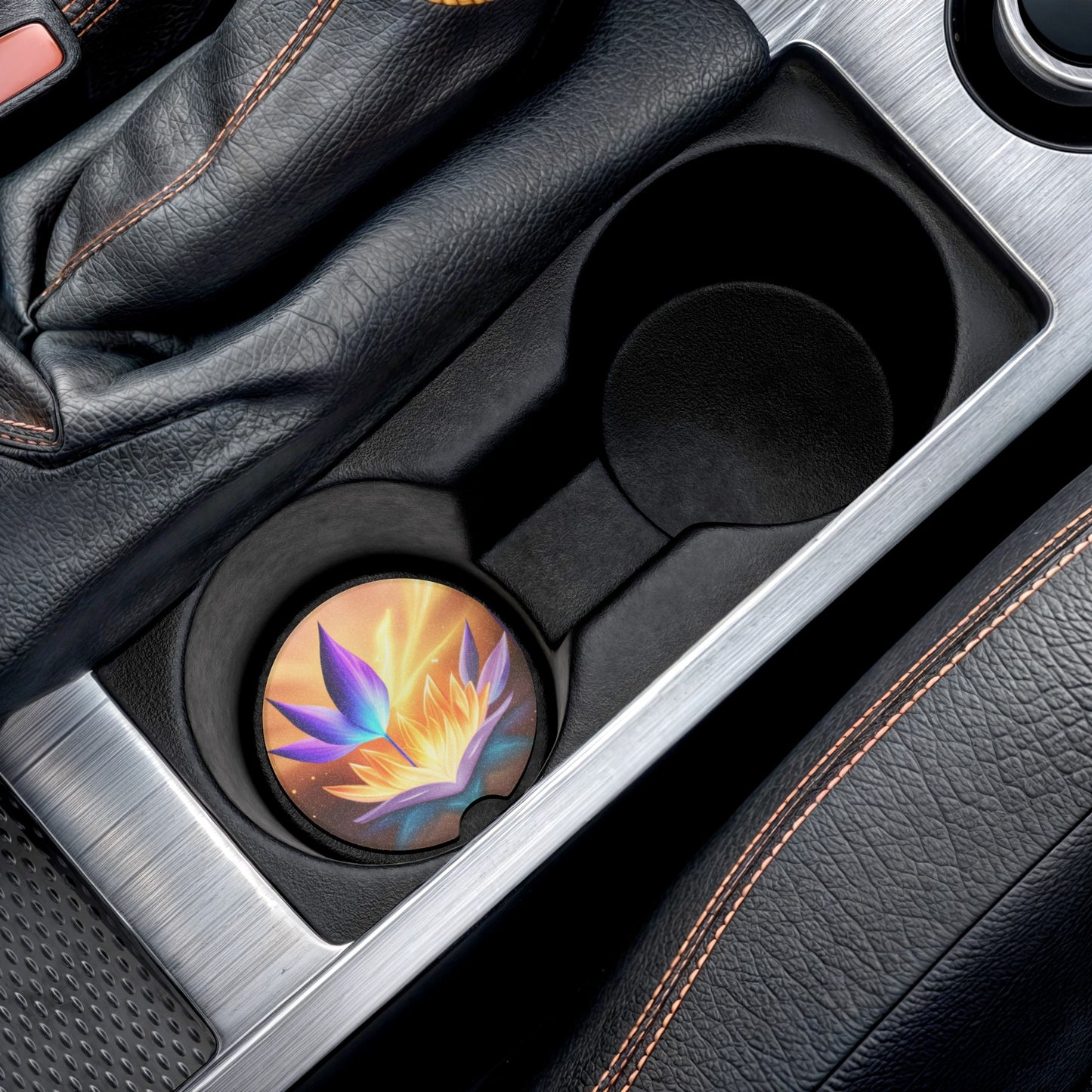 Lotus Soapstone Car Coaster
