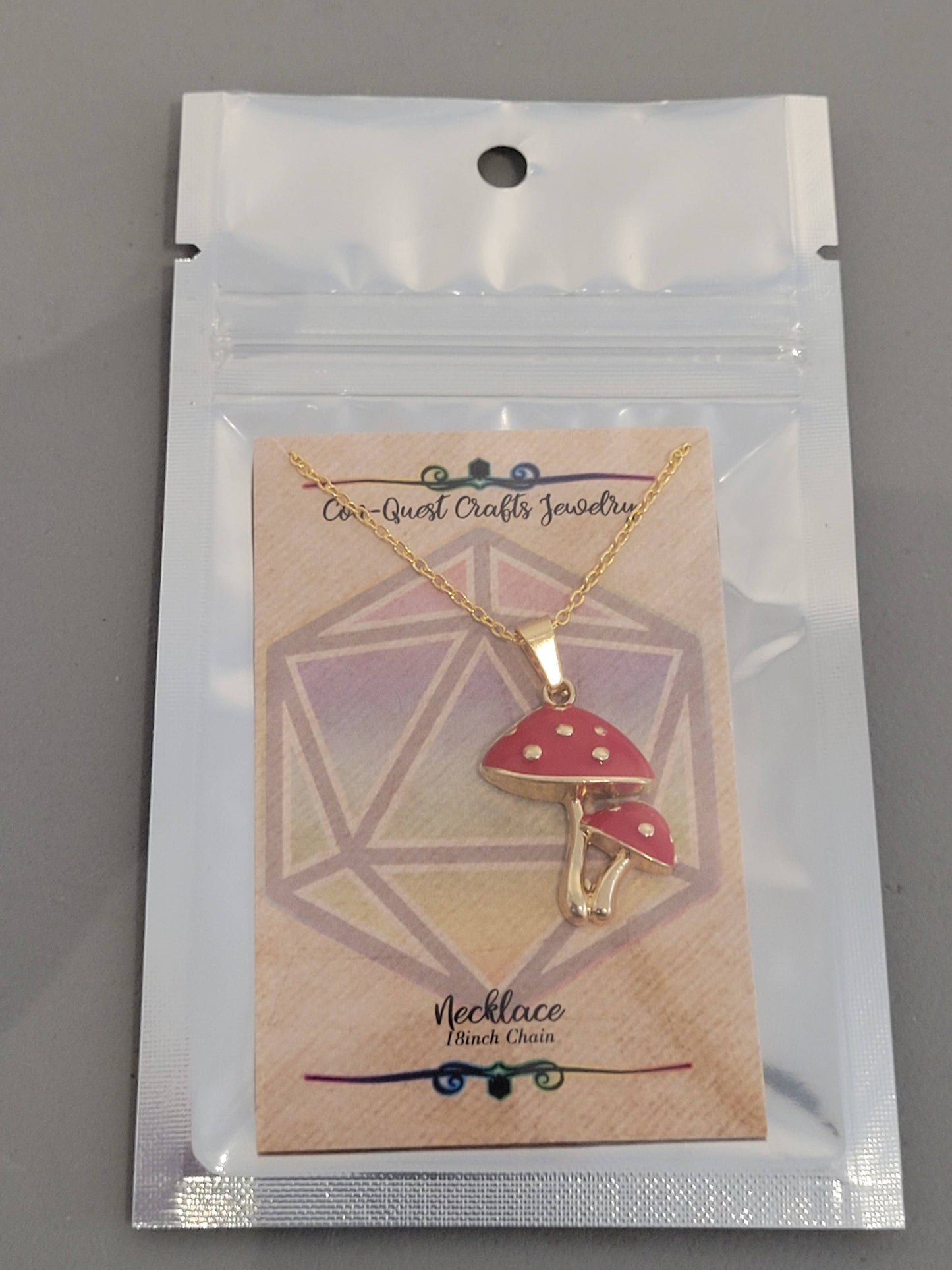 Mushroom & Toadstool Earrings, Necklaces & Zipper Pulls