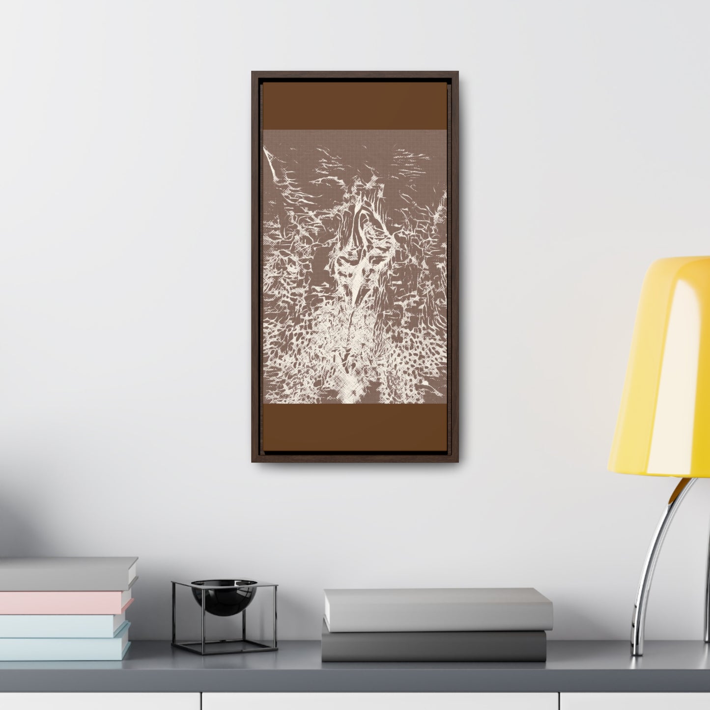 Wrapped canvas in frame