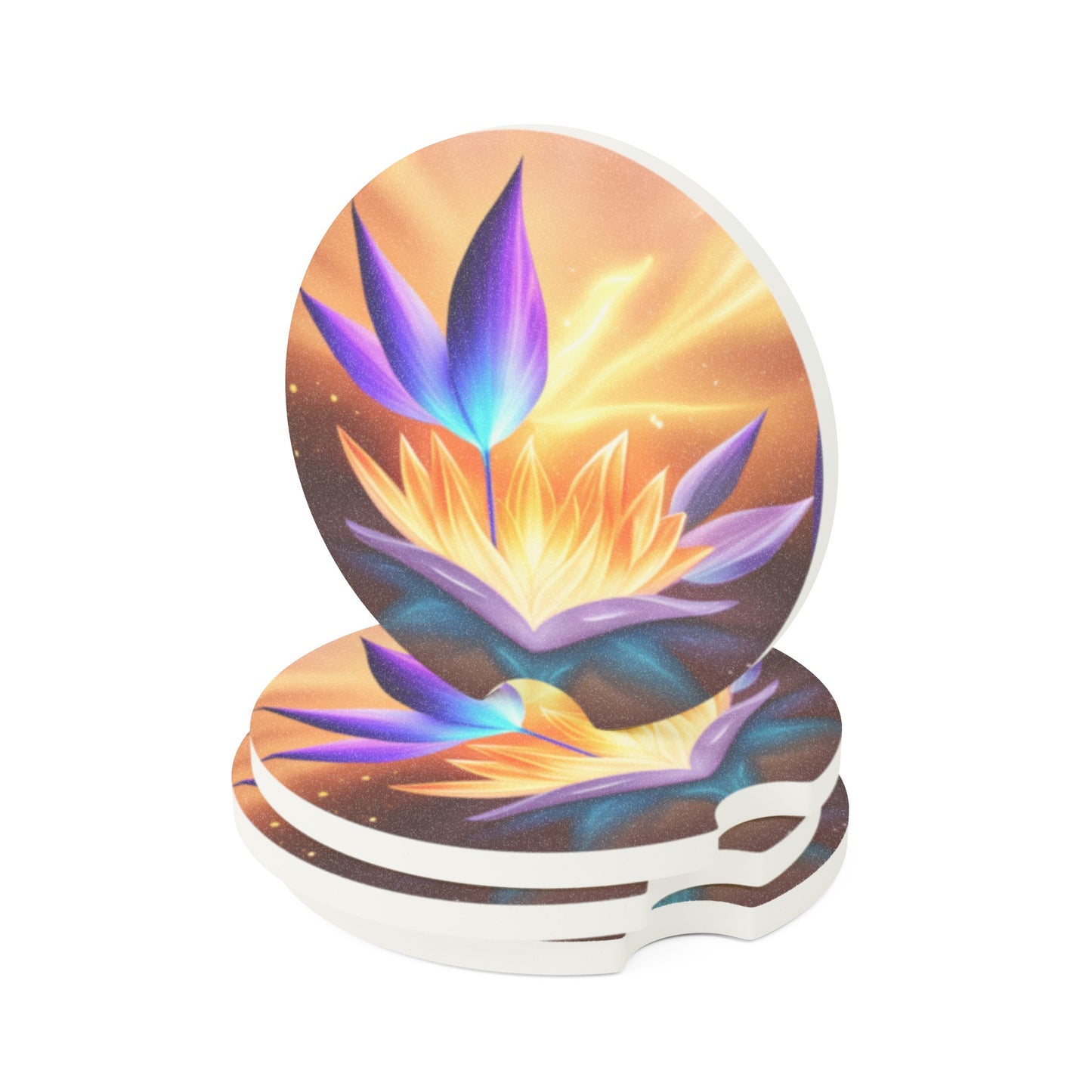 Lotus Soapstone Car Coaster