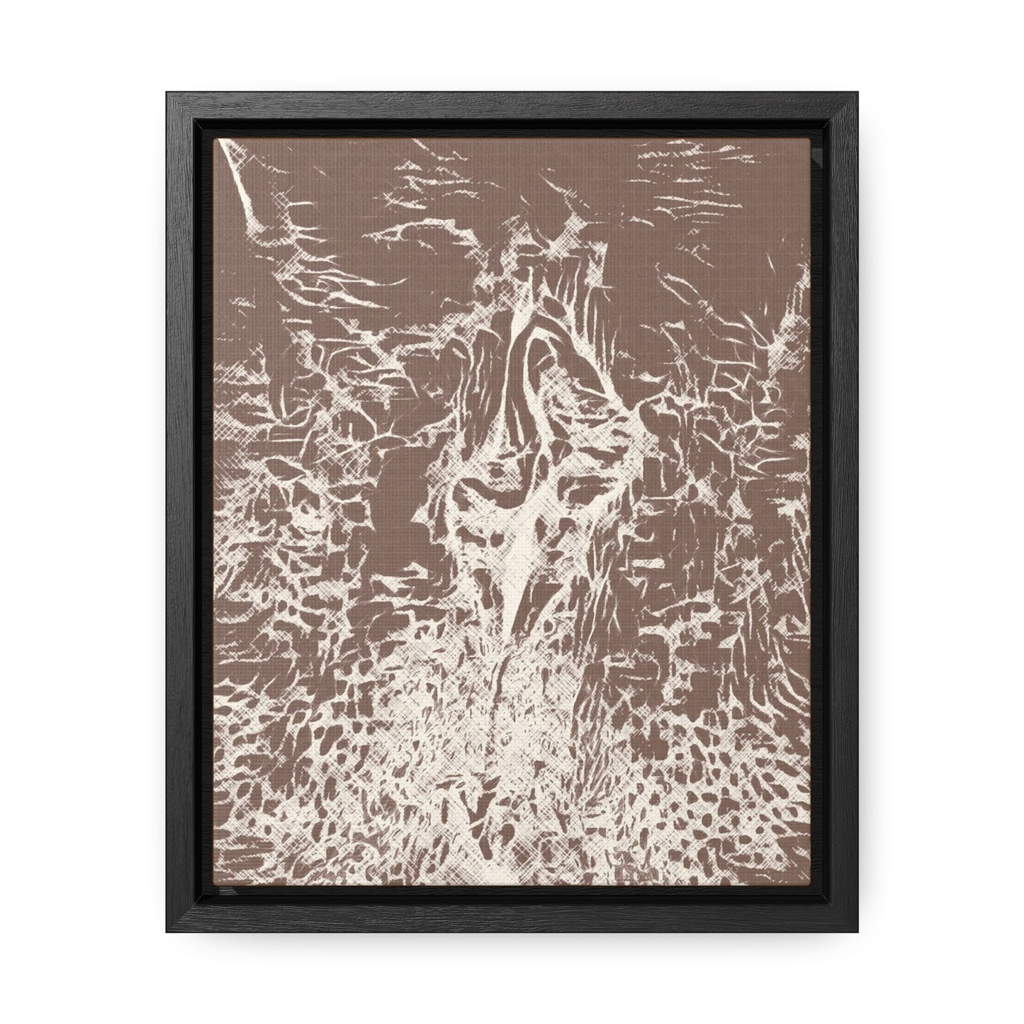 Wrapped canvas in frame