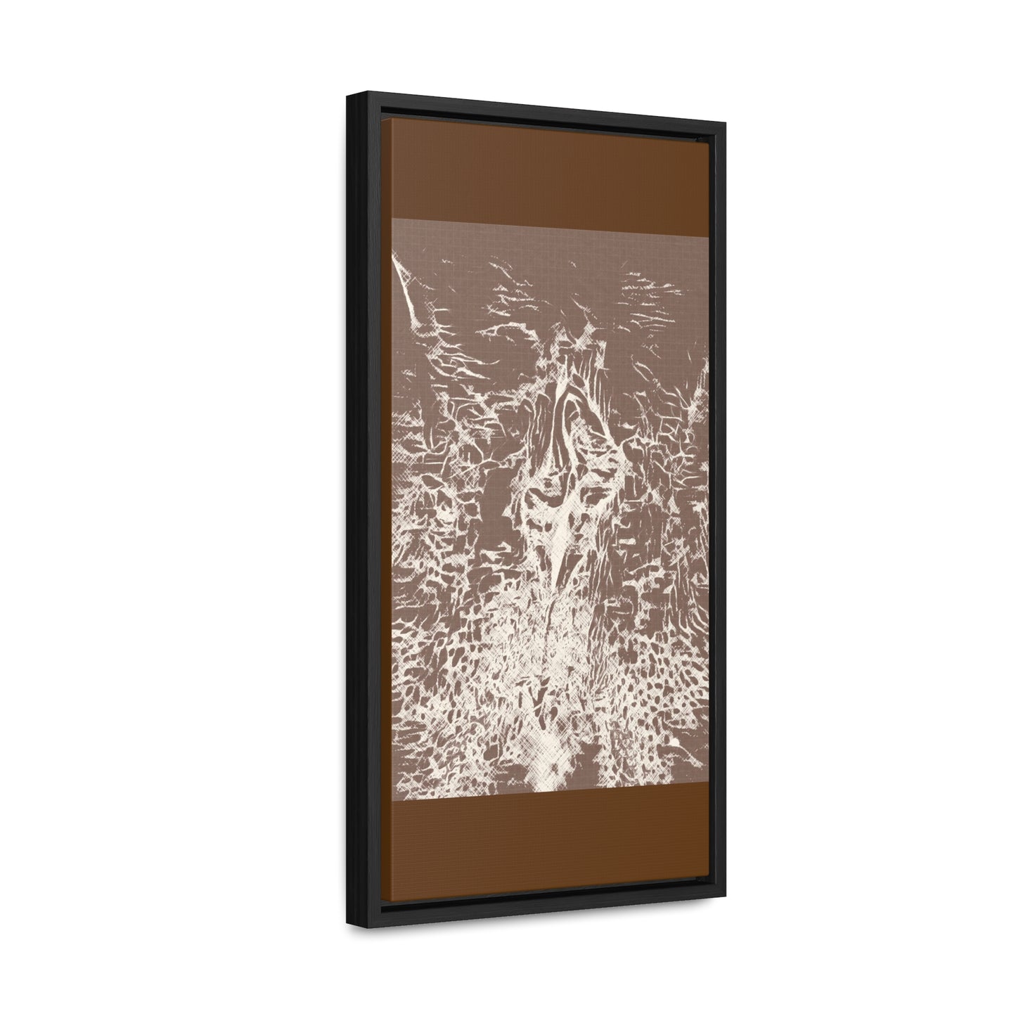 Wrapped canvas in frame