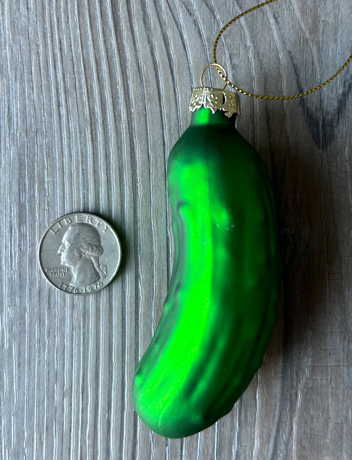 Glass Pickle Christmas Ornament