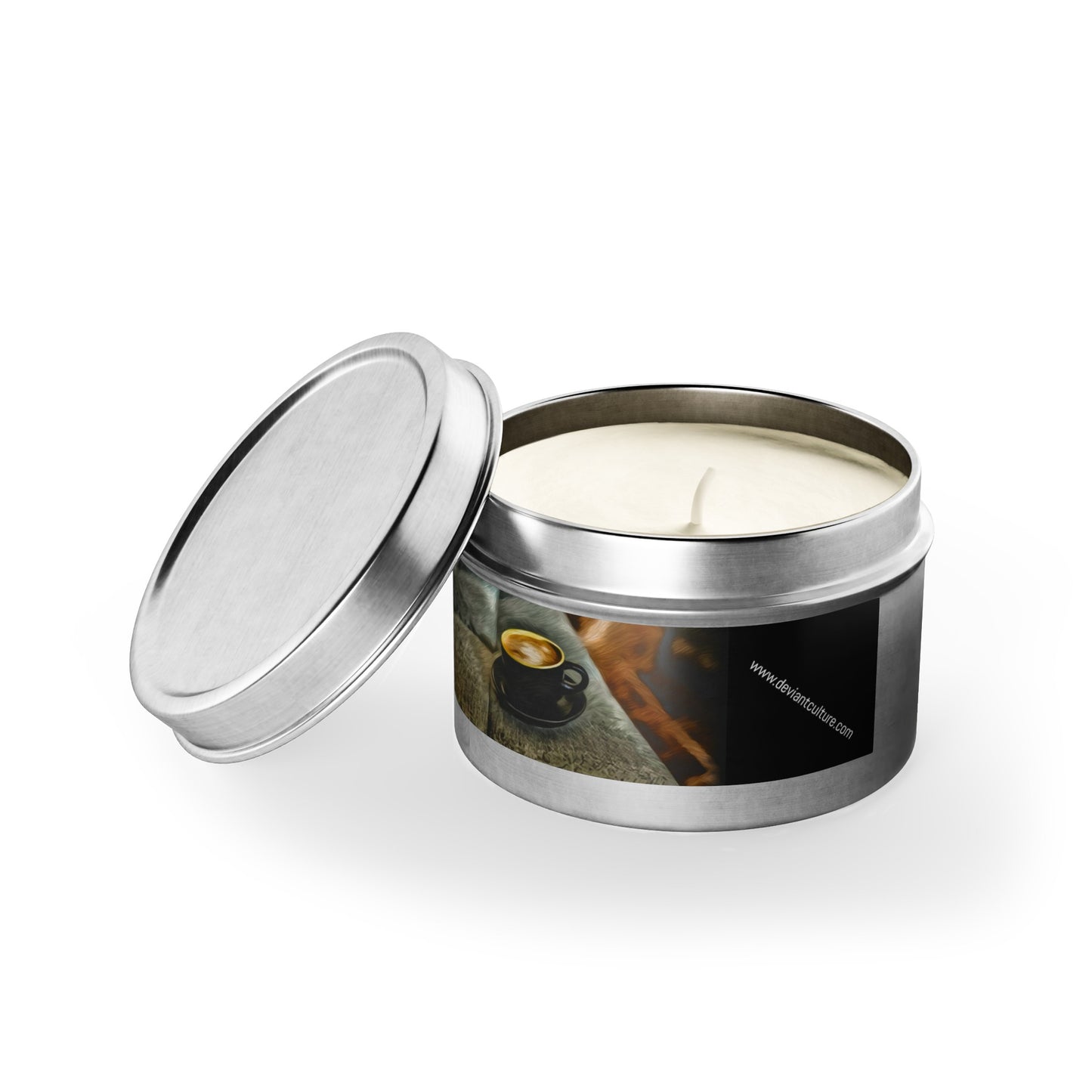 Coffee scented candle