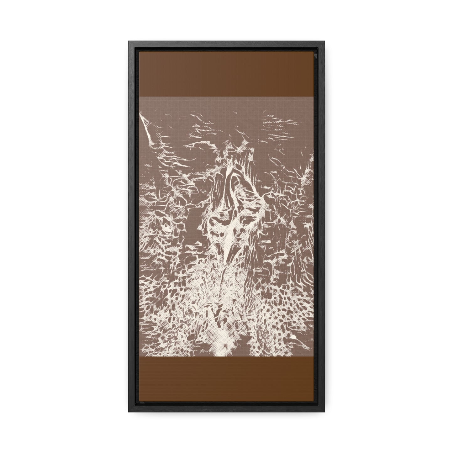 Wrapped canvas in frame
