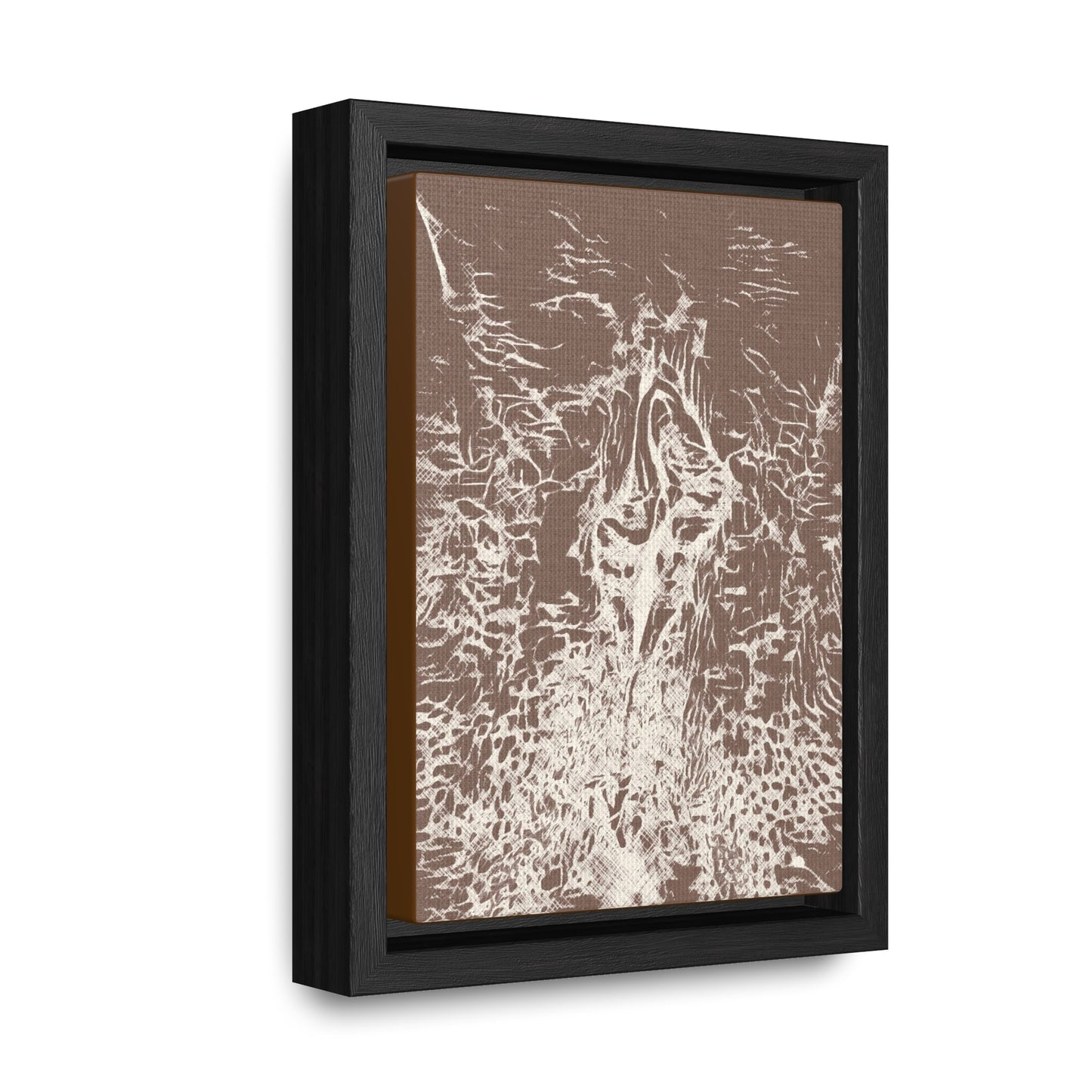 Wrapped canvas in frame