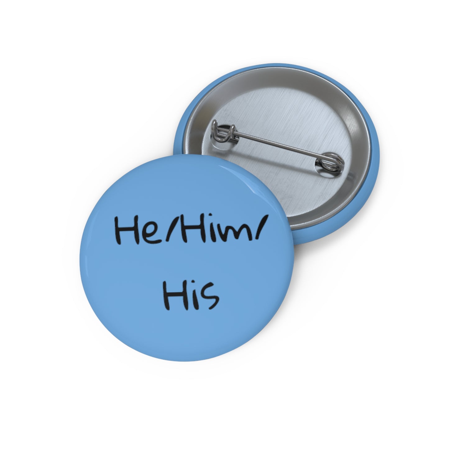 He/Him/His pronoun button