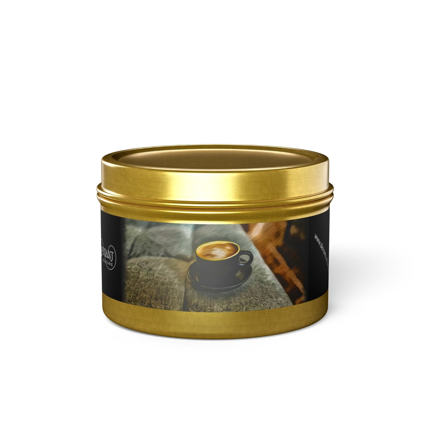 Coffee scented candle