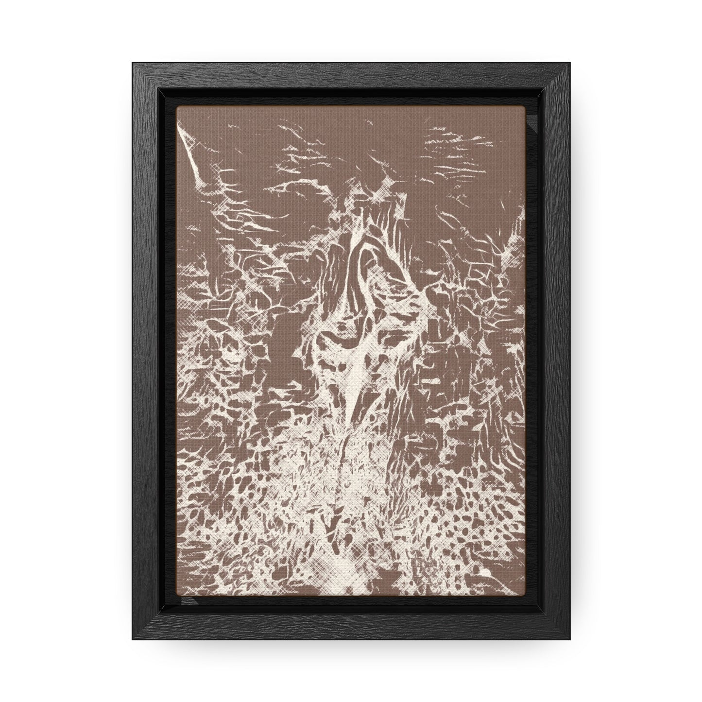 Wrapped canvas in frame