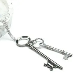 Large Gunmetal & Silver Keys