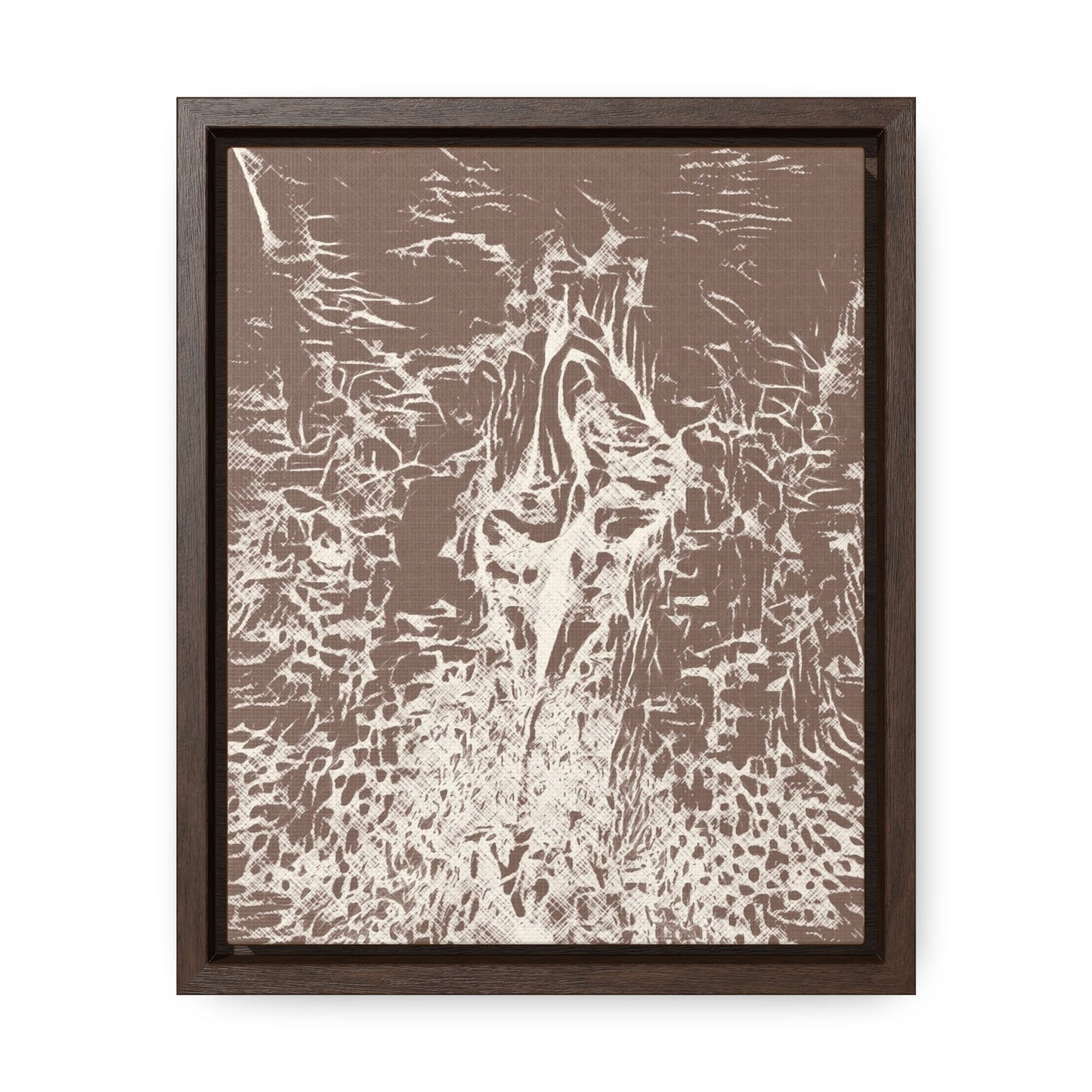 Wrapped canvas in frame