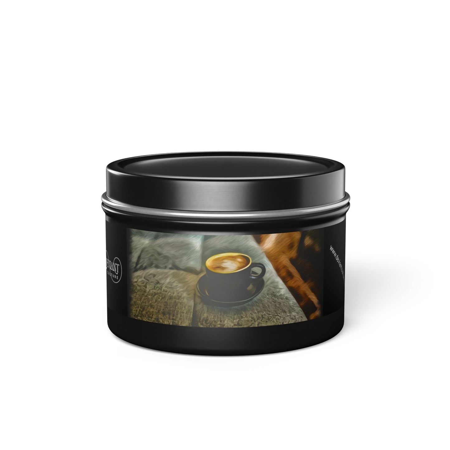 Coffee scented candle