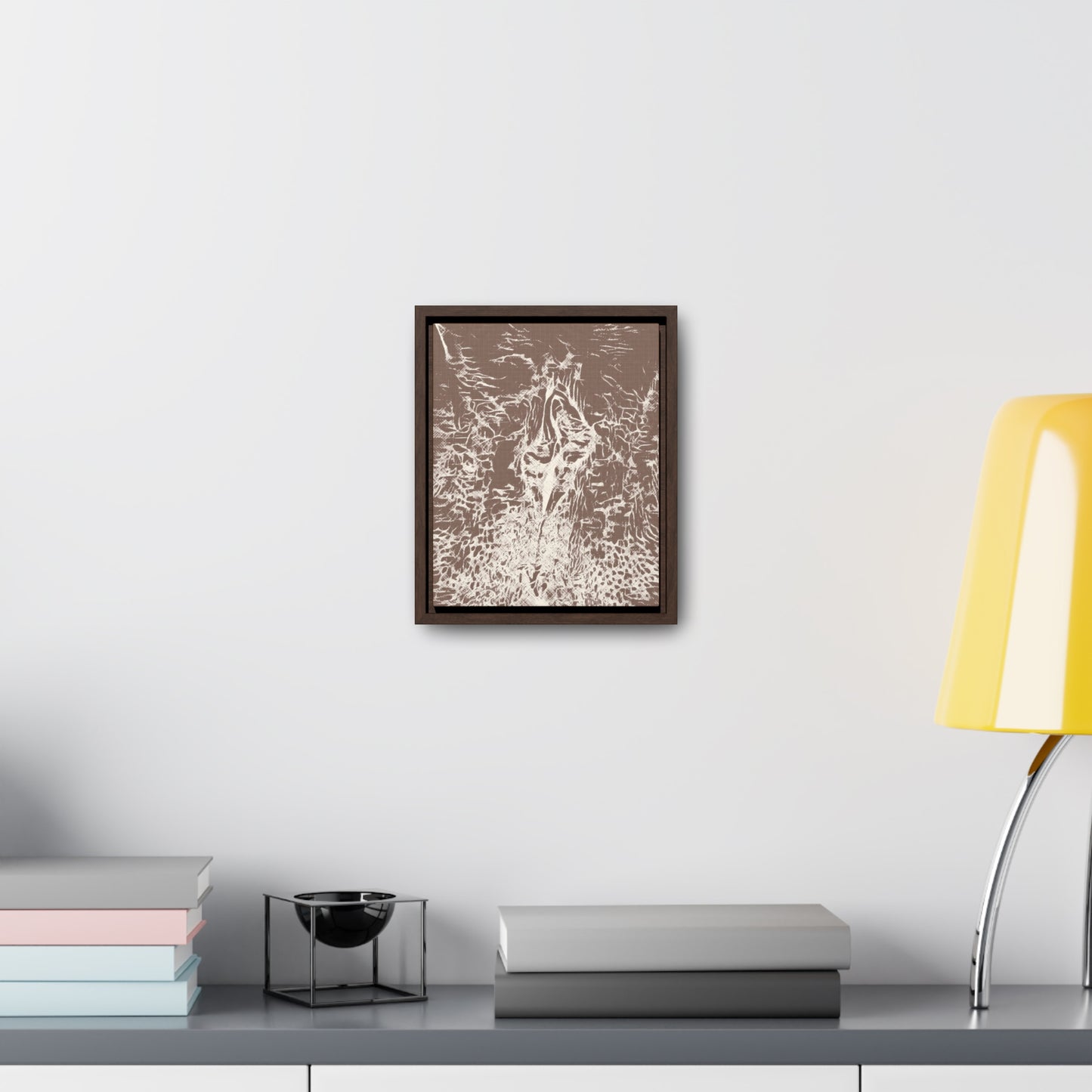 Wrapped canvas in frame