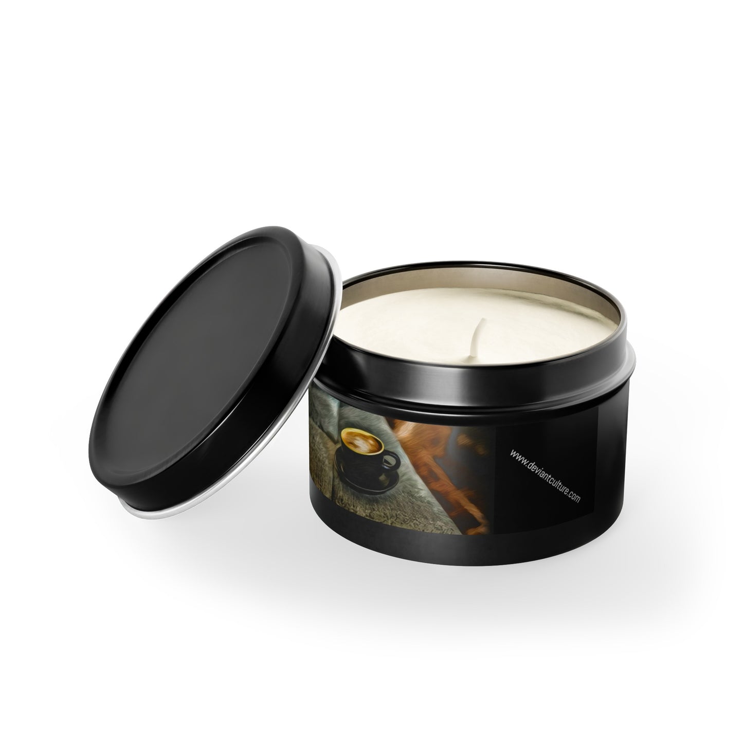Coffee scented candle