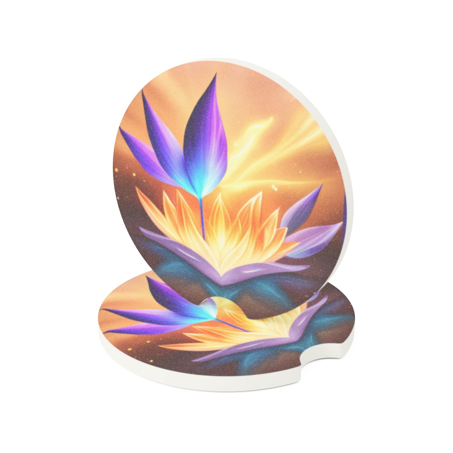 Lotus Soapstone Car Coaster