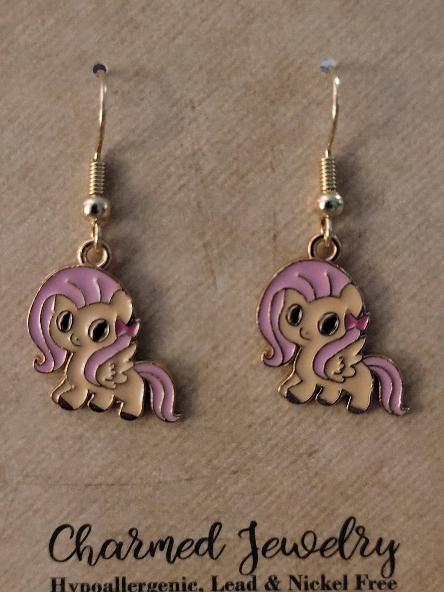 My little pony inspired Earrings, Necklaces, & Zipper Pulls