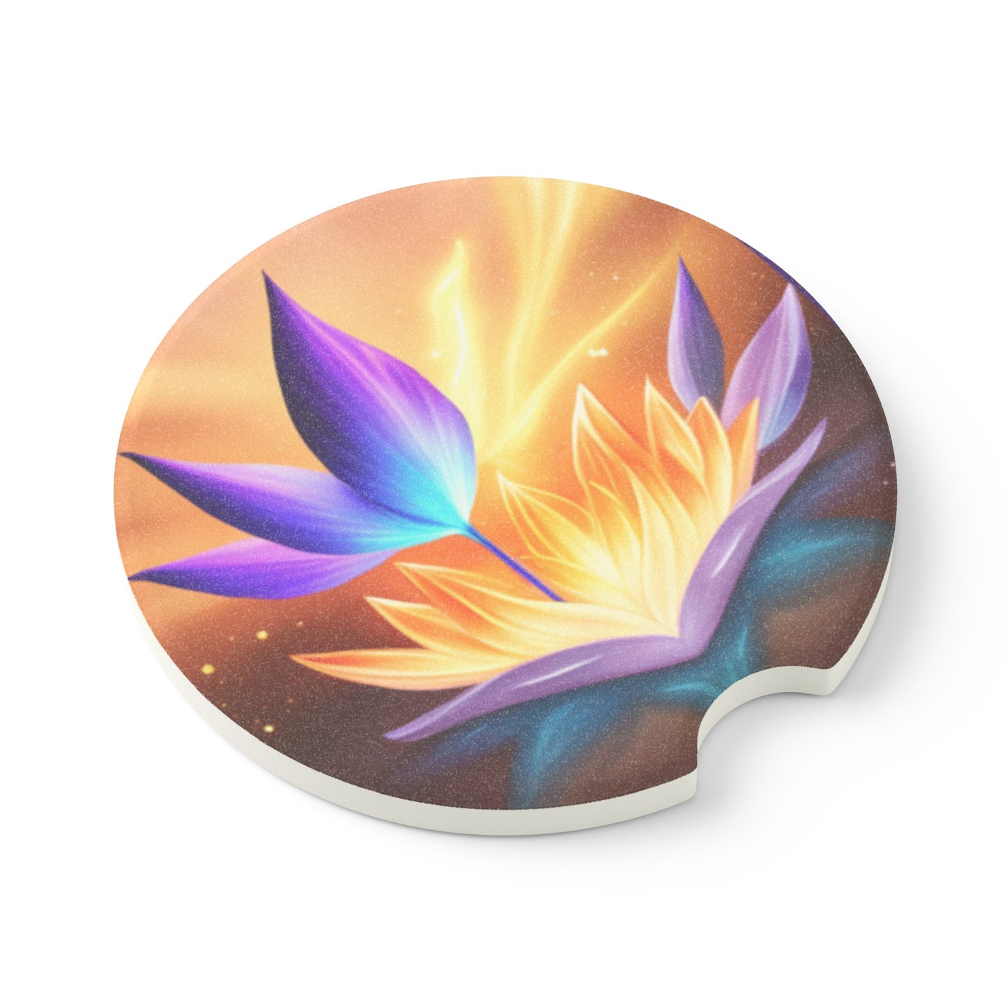 Lotus Soapstone Car Coaster