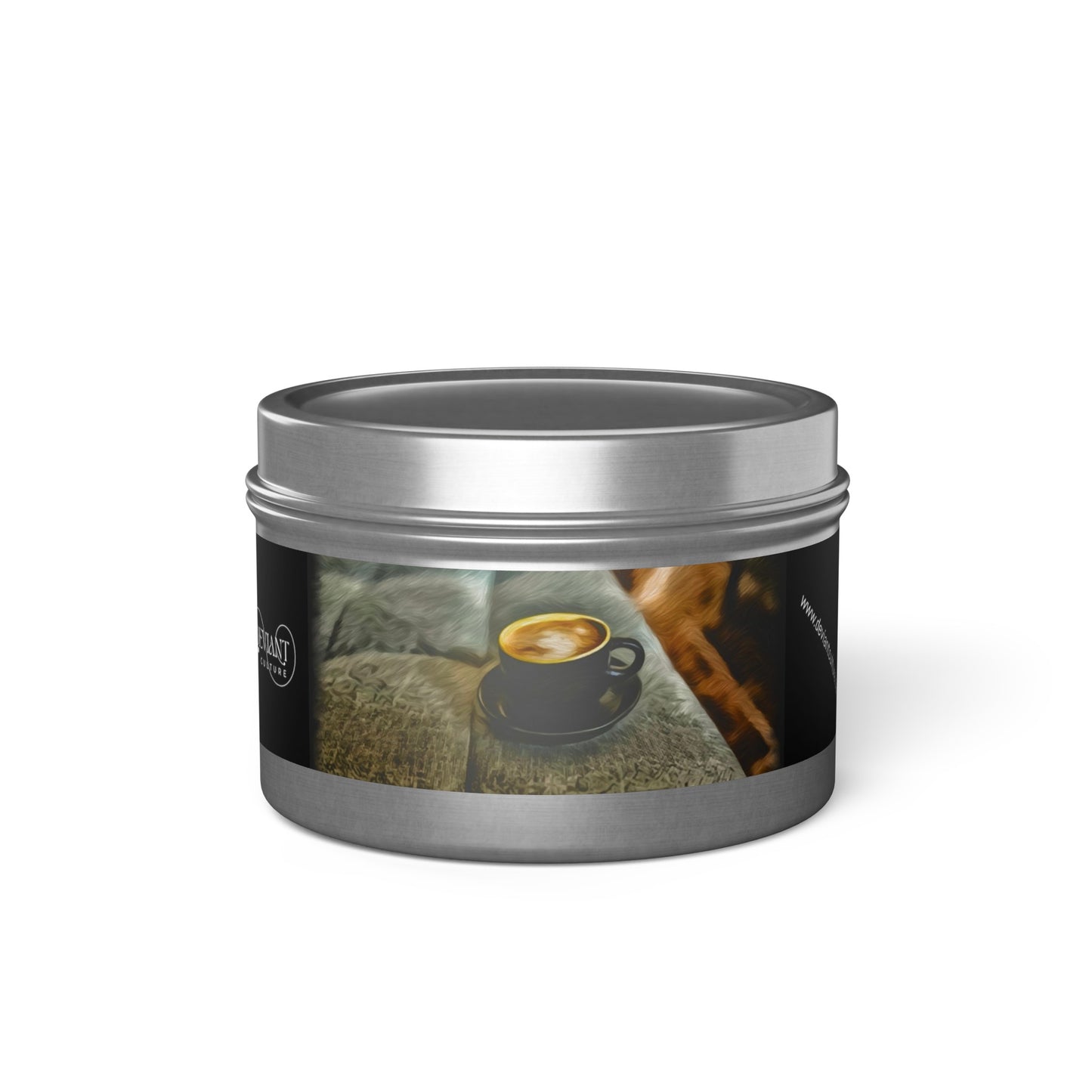 Coffee scented candle