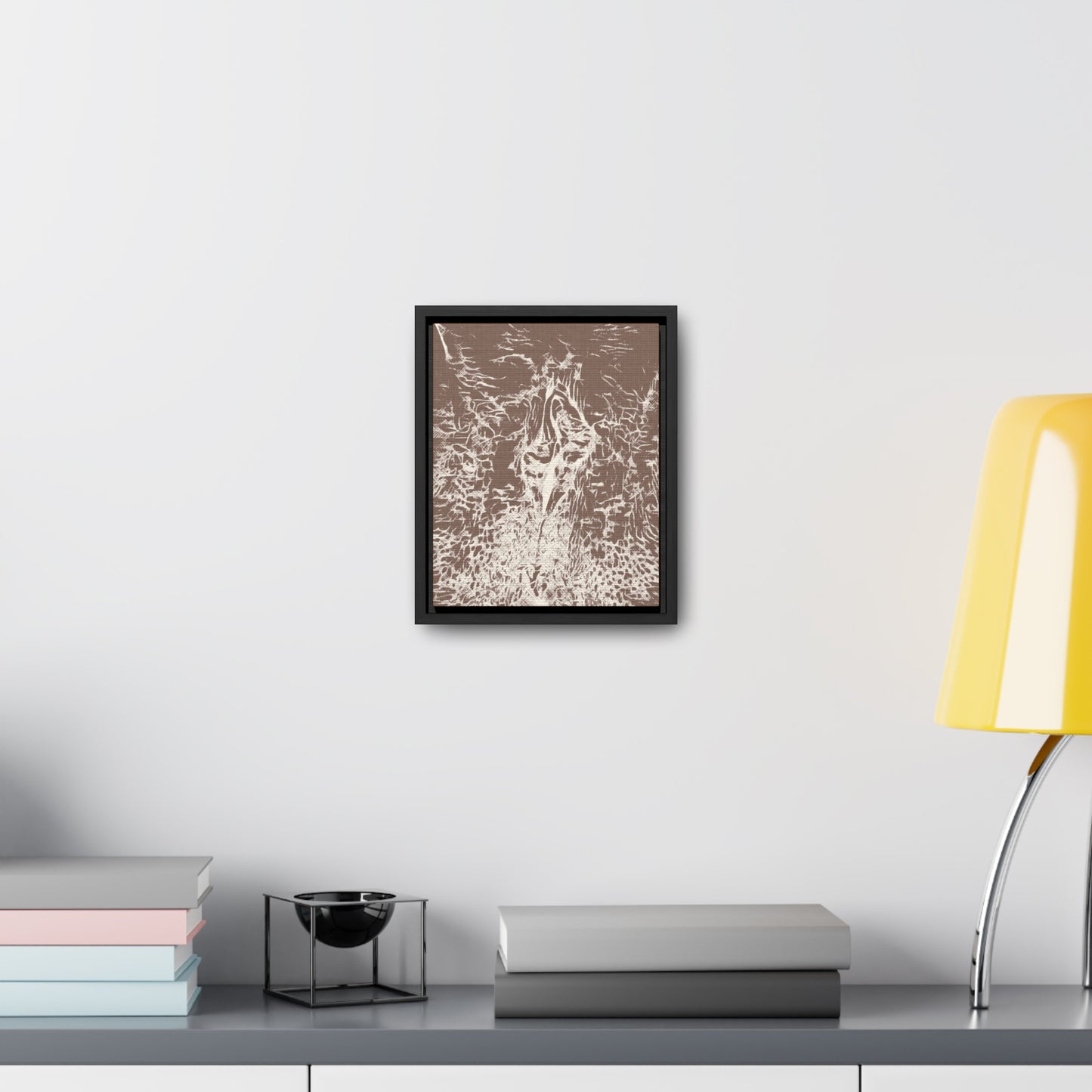 Wrapped canvas in frame