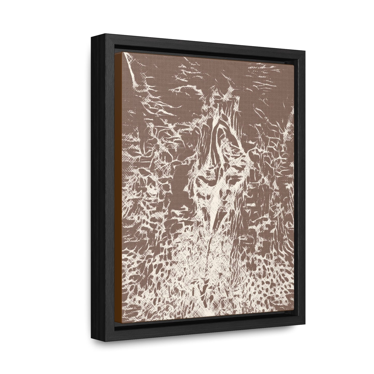 Wrapped canvas in frame