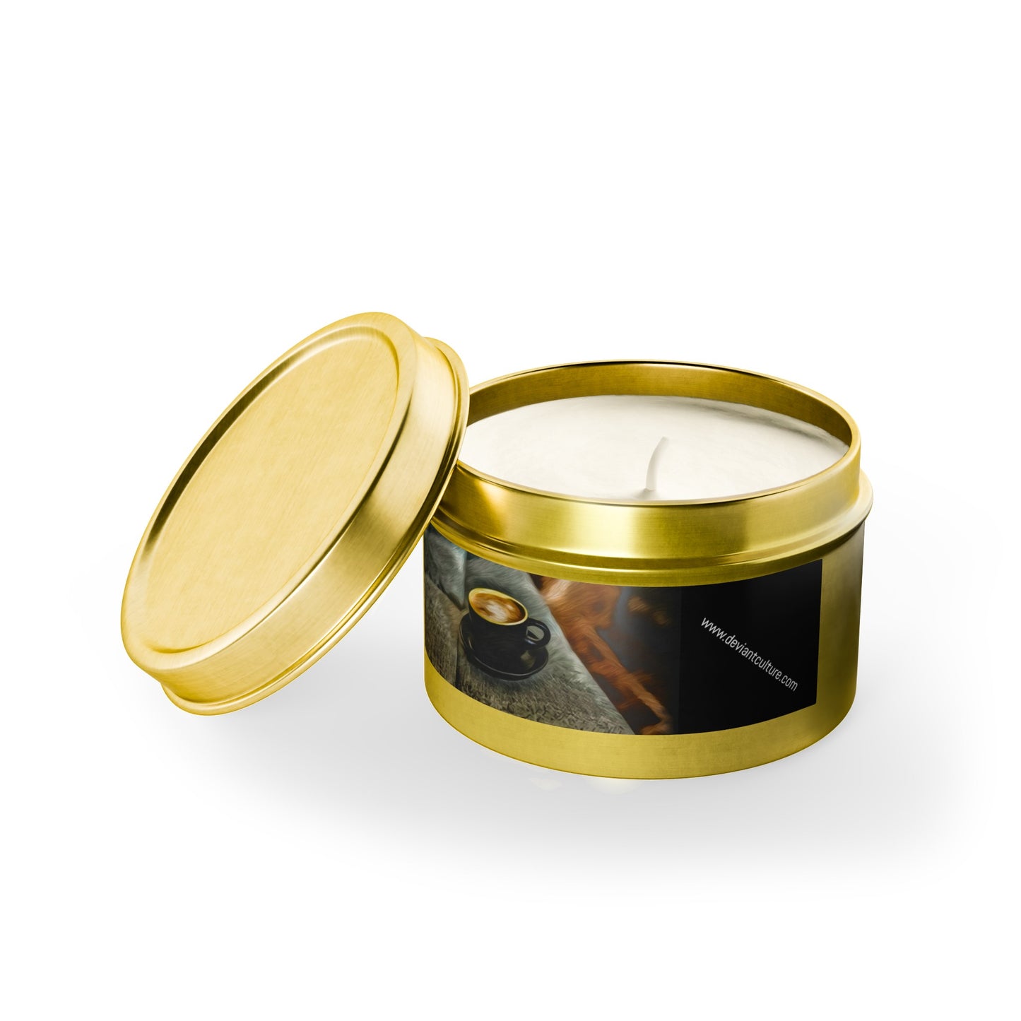 Coffee scented candle