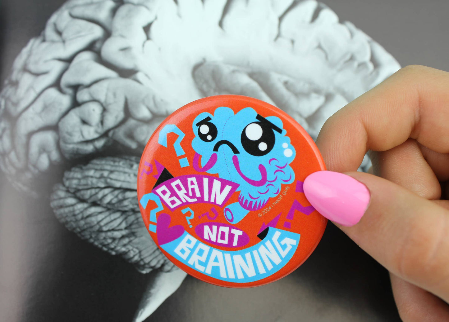 Brain Not Braining Magnet 5-Pack