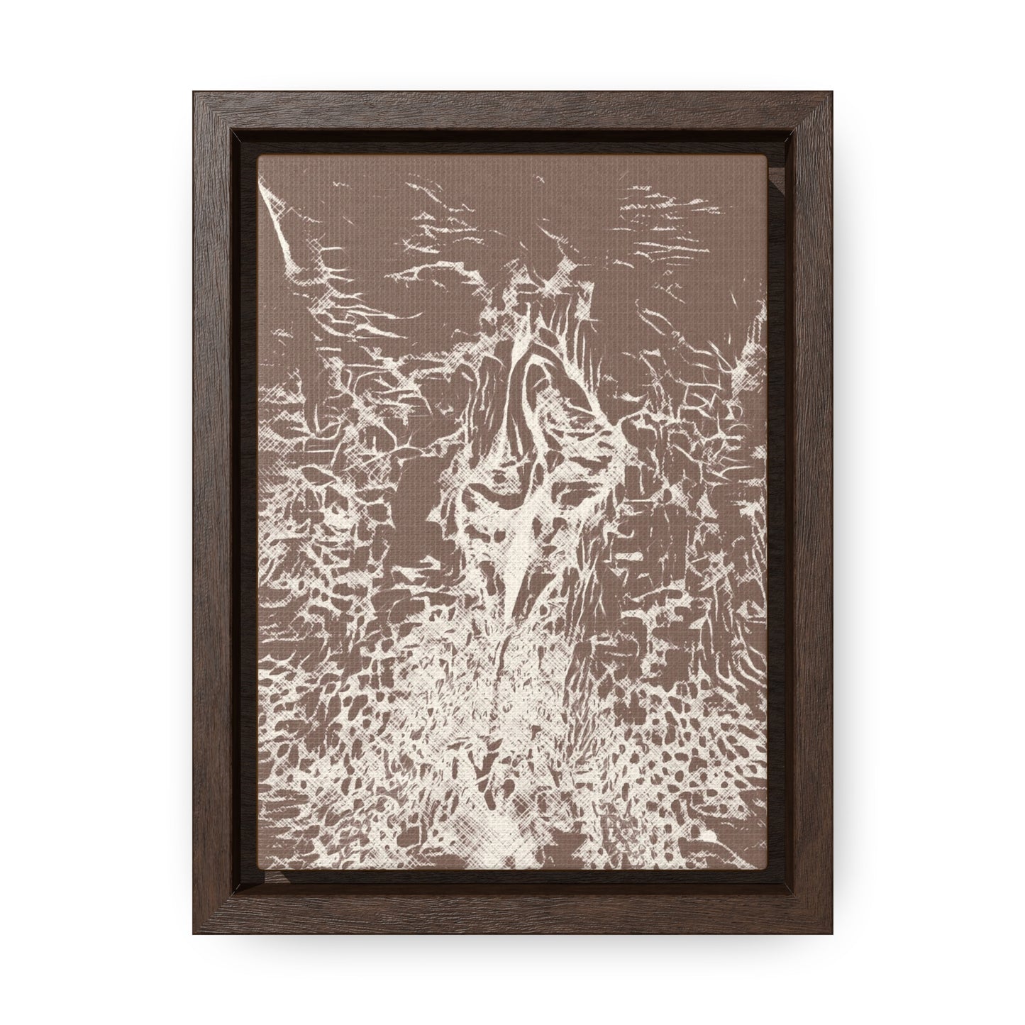 Wrapped canvas in frame