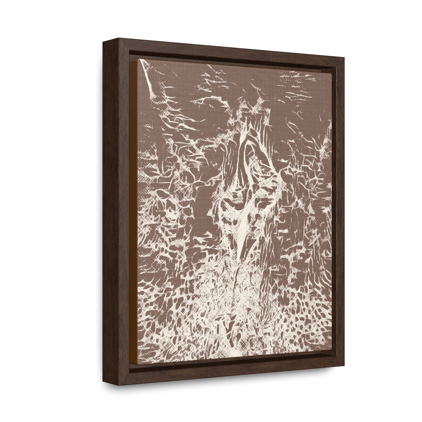 Wrapped canvas in frame