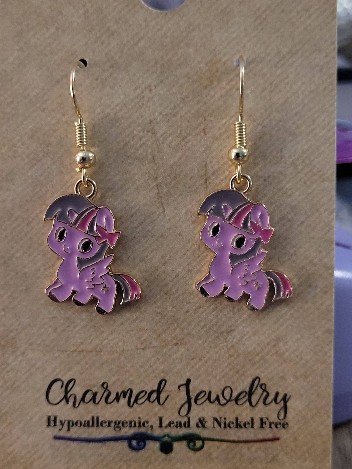 My little pony inspired Earrings, Necklaces, & Zipper Pulls