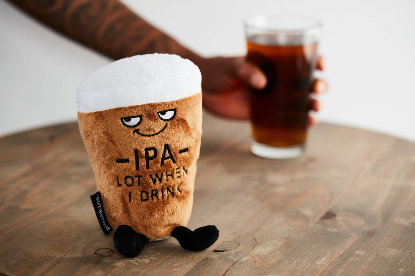 "IPA Lot When I Drink" Plushie Beer Gift, Holiday, Christmas