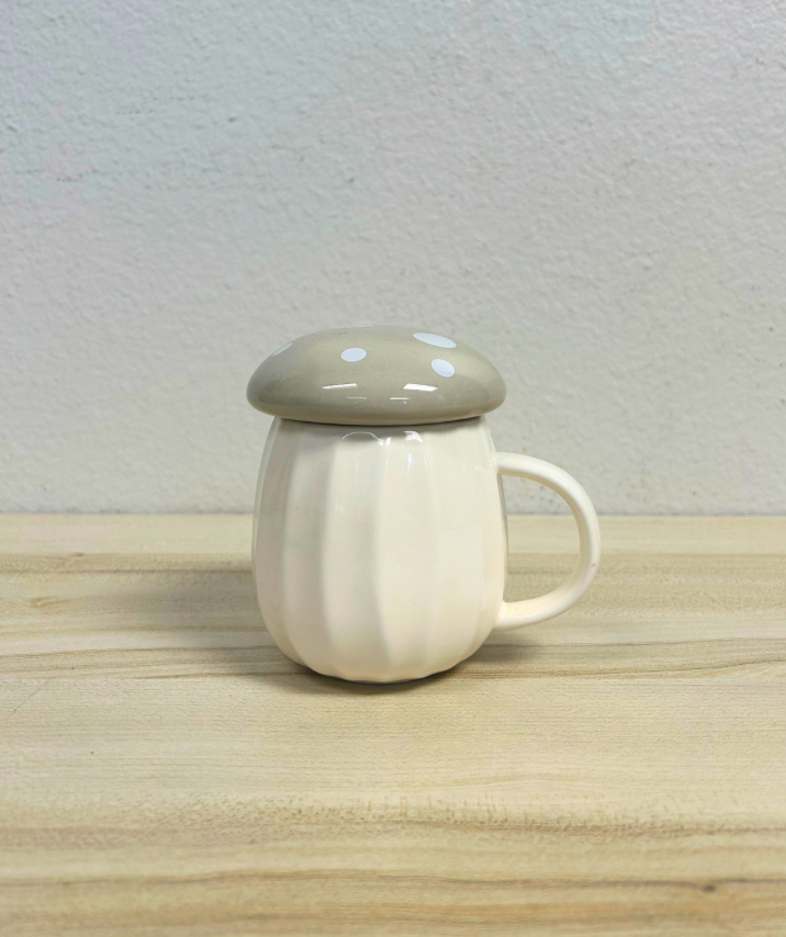 Oatmeal Wild Mushroom Ceramic Mug