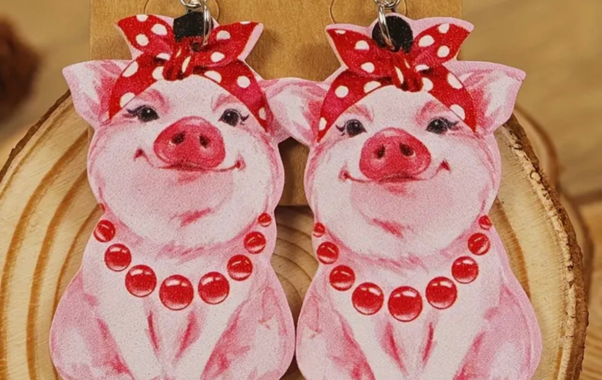 Piggy earrings