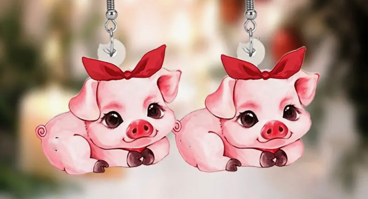 Piggy earrings