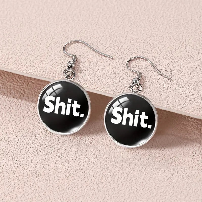 Shit. earrings