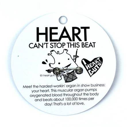 Heart Lapel Pin - Feel the Beat
