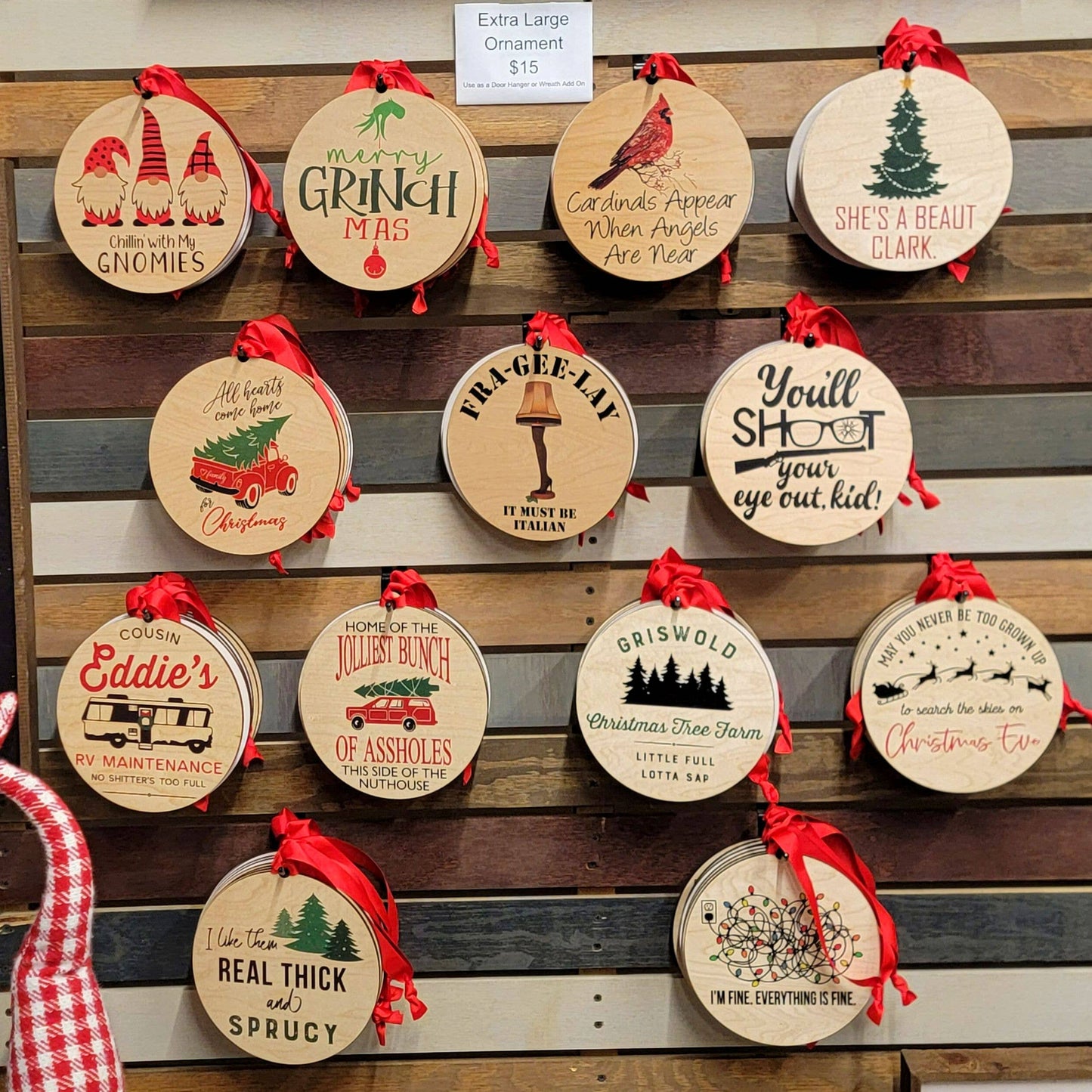 Real Thick And Sprucy Wreath Ornaments Or Mantle Ornament