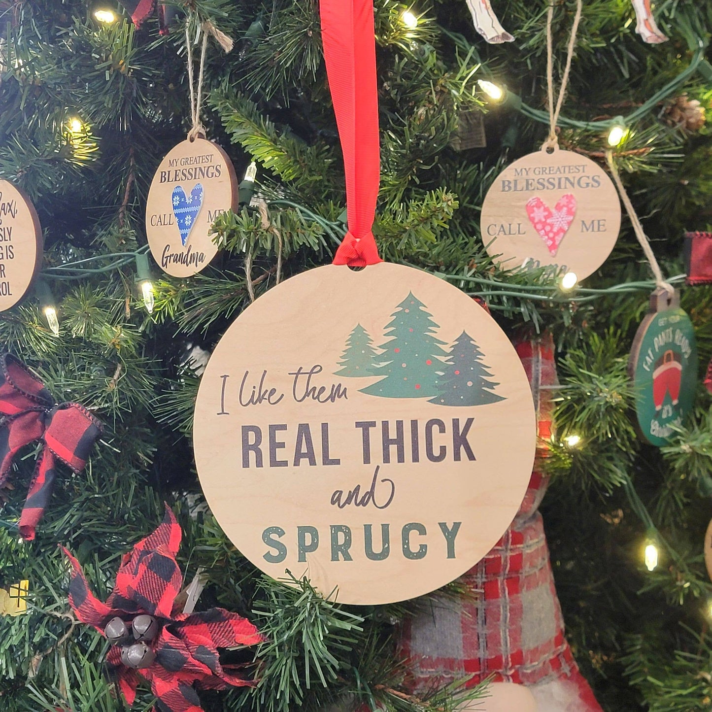 Real Thick And Sprucy Wreath Ornaments Or Mantle Ornament