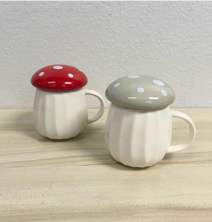 Oatmeal Wild Mushroom Ceramic Mug