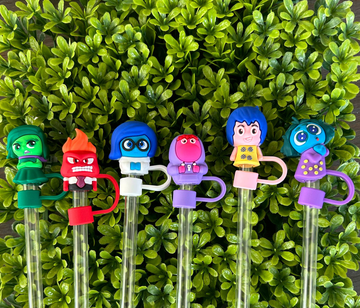 Emotions Straw Toppers Set of 6