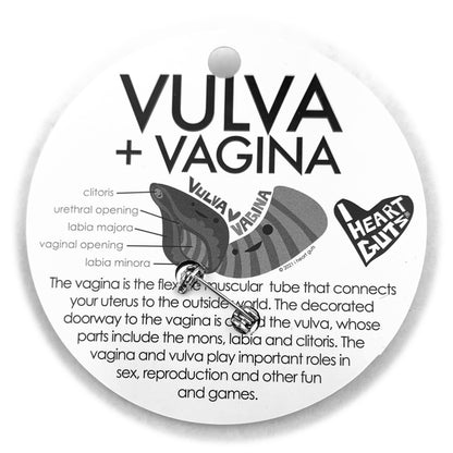 Sparkly Vagina + Vulva Enamel Pin - Hooray for VaJayJay!