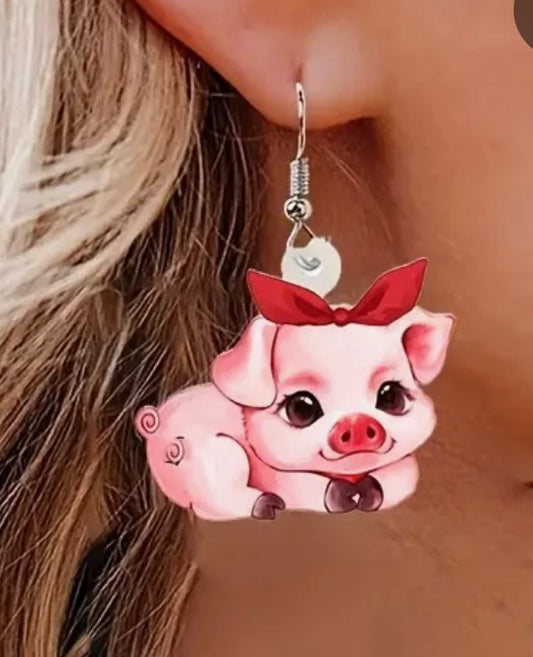 Piggy earrings
