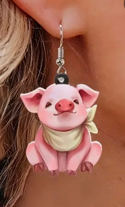 Piggy earrings