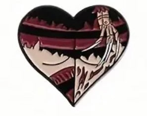 Heart shaped Pin - 1,2, Freddy's coming for you