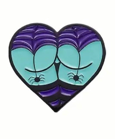 Heart Butt pin