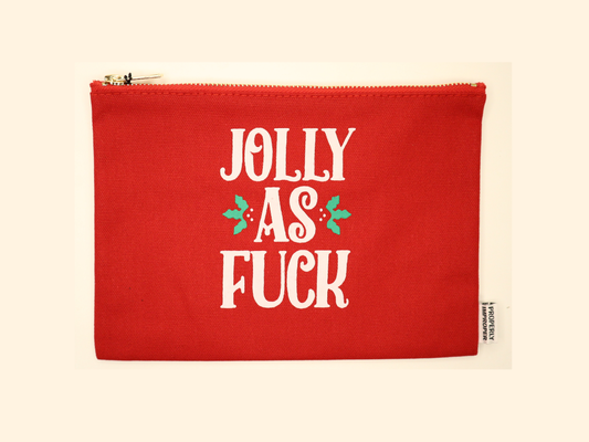 Jolly As Fuck -Canvas Pouch