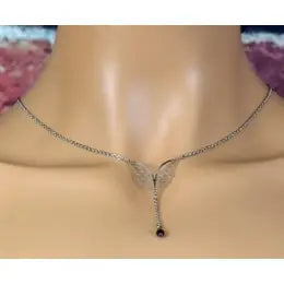 20” Stainless Steel Butterfly Necklace